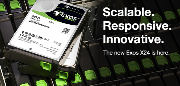 Seagate Introduces Exos® X24 HDD Enterprise Drives